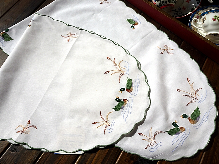 Foreign Trade Pure Cotton Embroidery Retro American Countryside Cloth Art Table Banner Table Cloth Cover Towels 36X85CM 36X125CM Wild-Taobao
