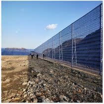 Mixing plant port dust suppression wall covering power plant special metal windshield dust suppression net sound insulation noise reduction sand and stone Green