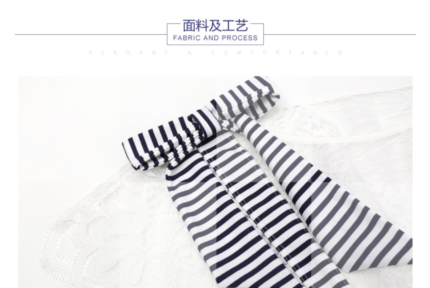 Cô An Lifang Navy Phong cách Váy eo cao Chia áo tắm Đầm ren Có áo tắm 3 mảnh Set ES0985 - Bộ đồ bơi hai mảnh 	đồ bơi nữ 2 mảnh	