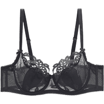 Embrys counter new product rabbit ear single-layer ultra-thin underwear for women with big breasts showing small breathable bra EB00851