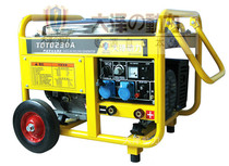 Drive engine gasoline welding machine 230A gasoline power generation welding machine hand - push with wheel