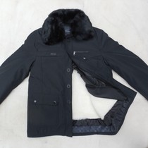 Sheep shearing live face sheepskin coat autumn and winter mens middle-aged thickened sheepskin coat Fur one-piece Nick suit