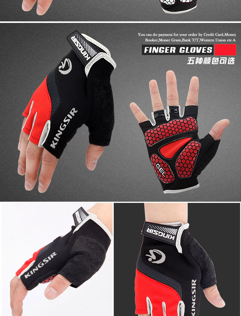 Gants de cycliste mixte KINGSIR - Ref 2238317 Image 28