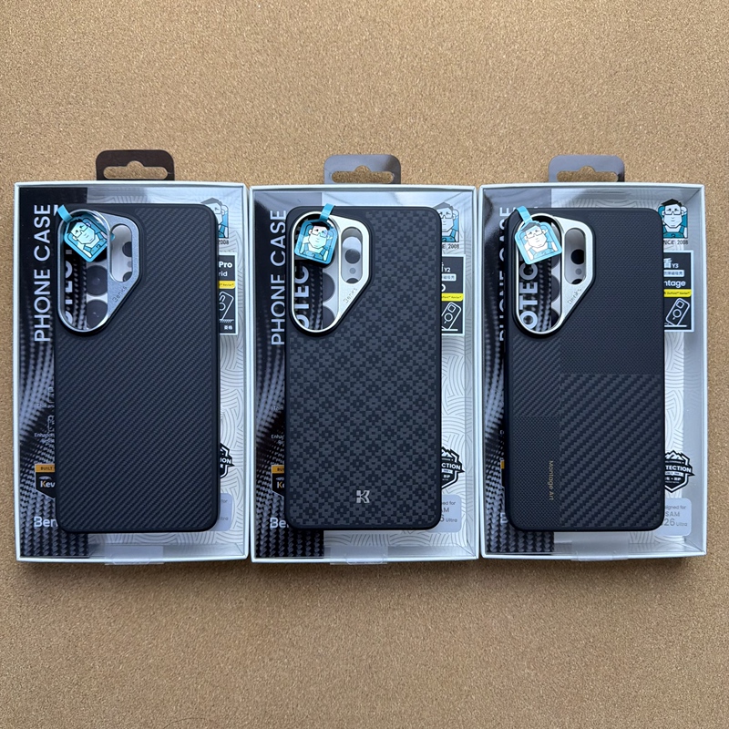 【Full Protection Anti-Drop】Benks Compatible with Samsung S26 Ultra Kevlar Magnetic Phone Case New Galaxy S26 Carbon Fiber Kevlar Montage Full Protection Simple High-End Case