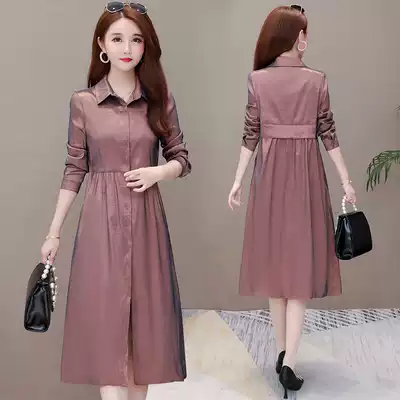 Mrs. Gao Gui wide wife thin foreign style windbreaker 155 small man two August outer set female 2021 new spring and autumn