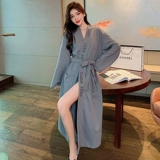 Осенний хлопковый банный халат, быстросохнущая пижама, демисезонный лонгслив, 2021 года