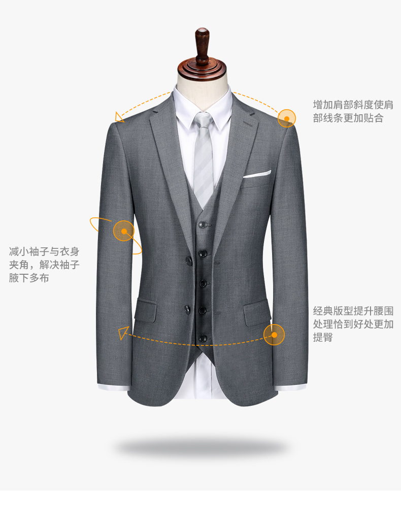 Bộ đồ vest nam màu xám phù hợp với bộ đồ nam áo vest nam đẹp
