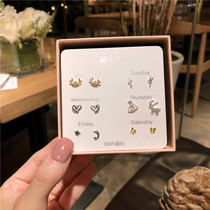 925 sterling silver elk stud 2019 New Tide ear bone nail female simple small versatile temperament cold wind earrings