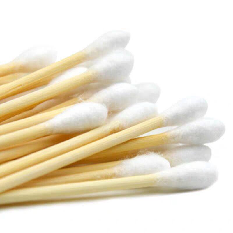 Disposable cotton swab single-head wooden stick cotton swab sterile ear cleaning adult disinfection household hygiene stick 10 cm