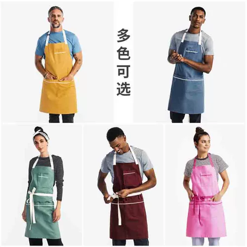Летний модный фартук подходит для мужчин и женщин для работы, делается под заказ, с печатью вашего логотипа, сезон 2021, в британском стиле