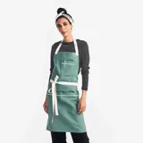 Летний модный фартук подходит для мужчин и женщин для работы, делается под заказ, с печатью вашего логотипа, сезон 2021, в британском стиле