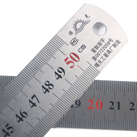 Stainless steel ruler 1 m steel ruler thickened steel sheet ruler 150300500600 1000mm steel ruler
