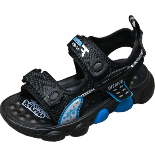 Летние сандалии для мальчиков, нескользящая детская пляжная обувь, коллекция 2021, мягкая подошва, подходит для подростков