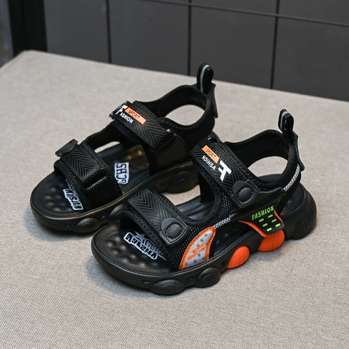 Летние сандалии для мальчиков, нескользящая детская пляжная обувь, коллекция 2021, мягкая подошва, подходит для подростков