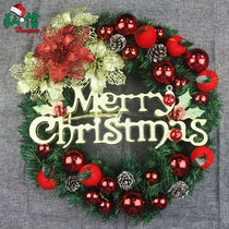 Christmas decorations wreath door hanging 40cm50cm60cm luminous wreath window arrangement hanging ornaments holiday supplies