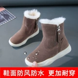 Демисезонные ботинки, сапоги, флисовые зимние детские туфли, подходит для подростков