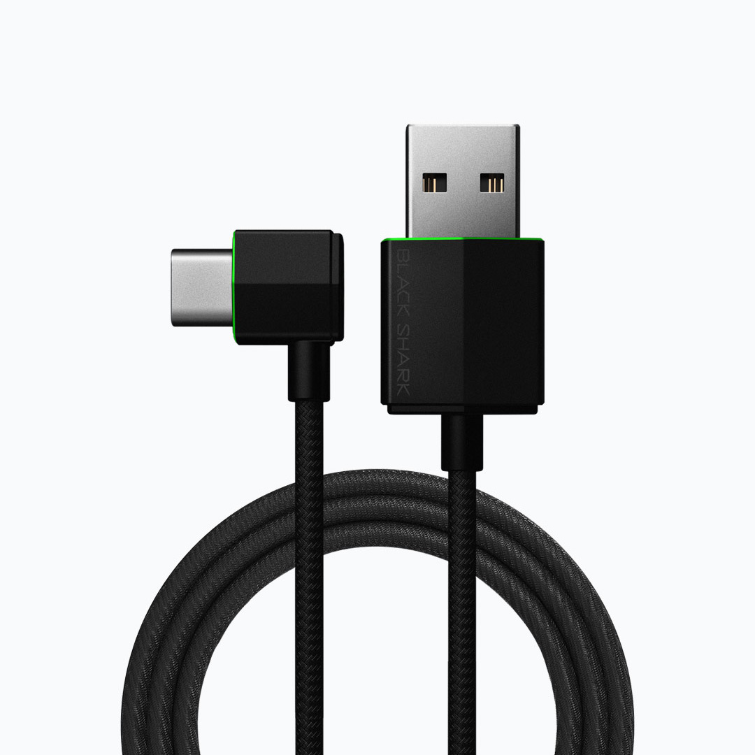 3A Fast Charge Black Shark Type-C Right Angle for Original Data Cable Black Shark 4 3 2Pro