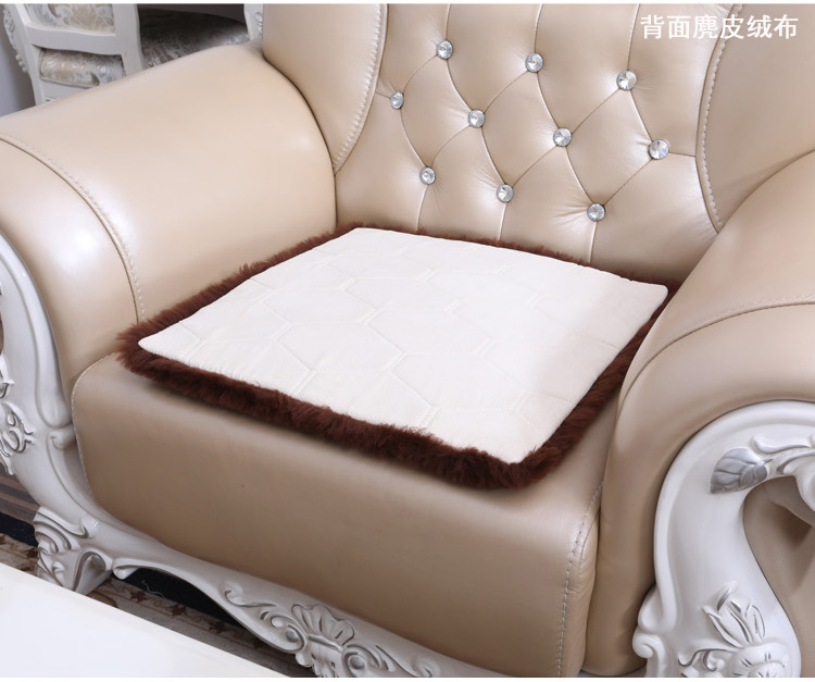 Úc cừu cắt ghế đệm len lông cừu đệm sofa da cừu đệm lông một lông ngắn mùa đông da nệm ngồi ghế gỗ