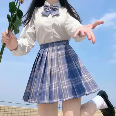 Original JK uniform skirt suit full set of basic dress Japanese Spring Academy feng shui hand dress female tide purple smoke