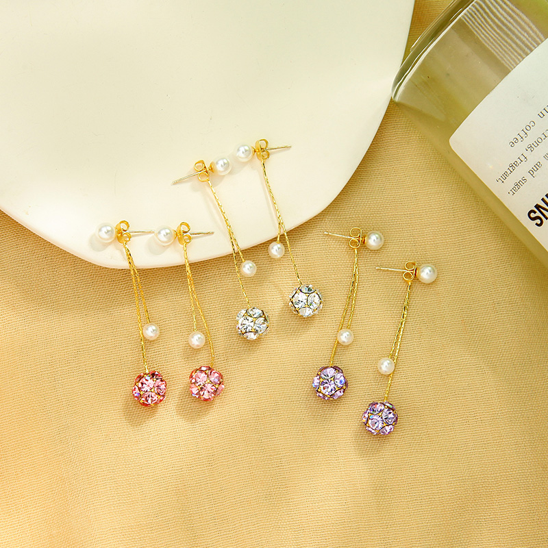 Long Tassel Simple New Trendy Pearl Earrings Wholesale Nihaojewelry display picture 5