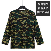Ice silk camouflage sunscreen clothing mens ultra-thin coat summer breathable large size outdoor fishing sunscreen shirt for middle-aged and elderly