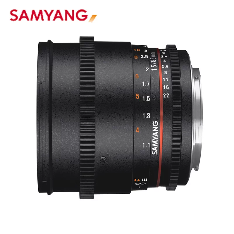 [森养SAMYANG三阳 MF 85mm T1.5 II 大光圈人像全画幅手动电影镜头]