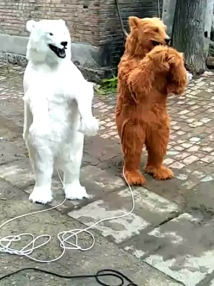 Large Size Black Bear Christmas Decorations - Outdoor Plush Oem