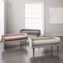 Nordic modern light and luxurious shoes for home cloth Bed Tail Footrest Bench Clothing Shop Locker Room Small Sofa Bench