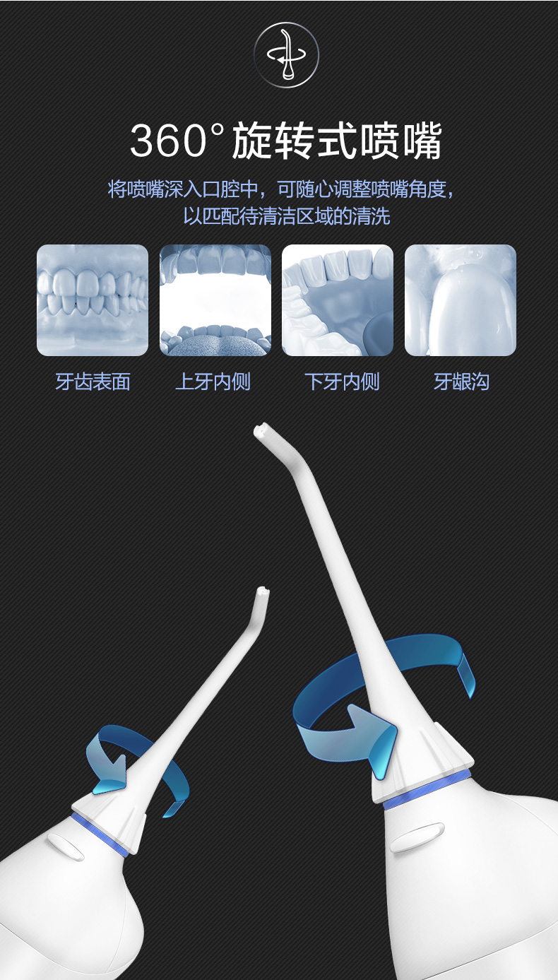 日本整机进口 松下 EWM1411 冲牙器 独特气泡水流 图7