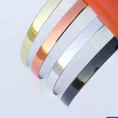 PVC American edge line self-adhesive gypsum line decoration line Living room background wall modeling ceiling black mirror edge strip