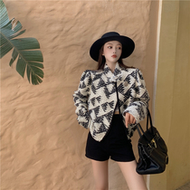 Small Crowdbaseball Uniform Jacket Woman Autumn Winter Small Fragrance Ethos 2022 New Jacket Korean Version Small Cardiovert Casual Blouse