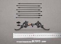 Spot BLTOYS 1 6 compound bow model mini bow and arrow parts suitable for 12-inch soldier dolls