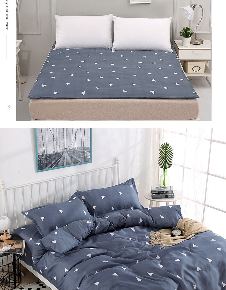 Ưu đãi đặc biệt chăn quilt 0.9 1.0 1.2 1.5 1.8 bộ đồ giường đơn giường ngủ cho sinh viên bộ chăn ga gối đẹp