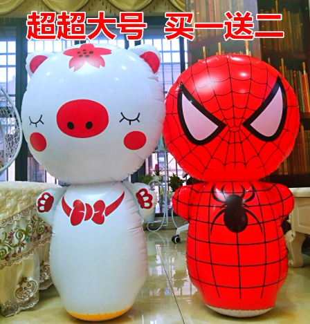 Oversize thickened children inflatable tumbler toys Baby Birthday Gifts Fitness Boxing Animals Blow Balls 90