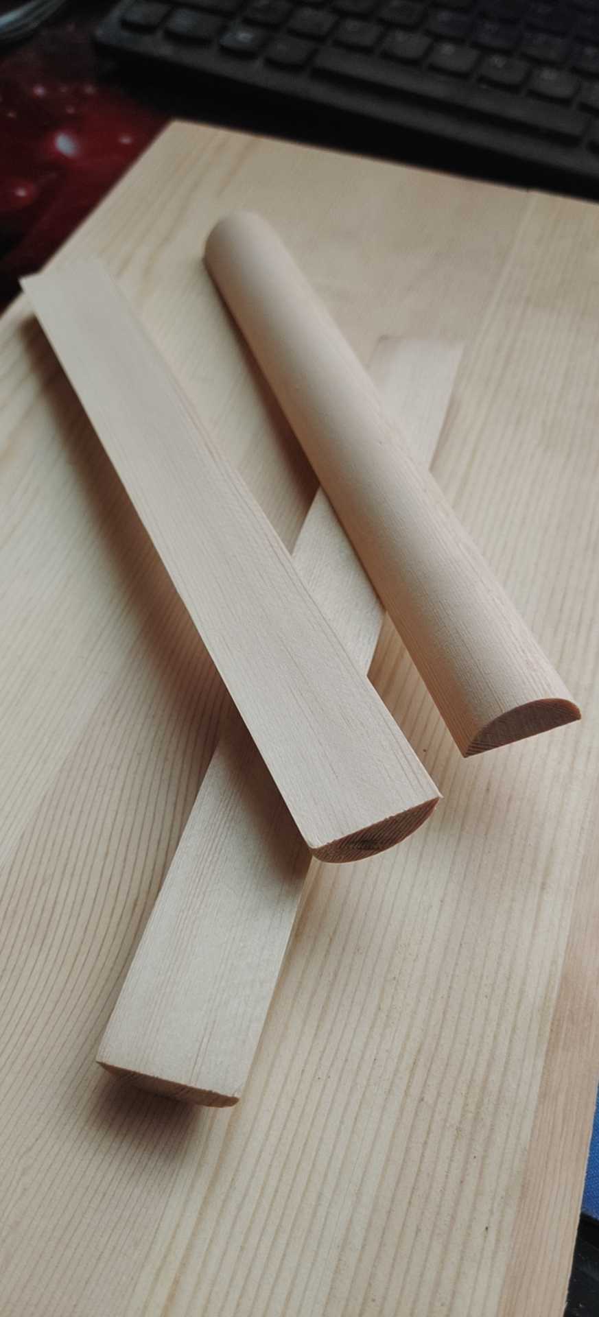 Pine stick radius 20*2*1 round stick small round stick diy wooden stick small solid wood round stick can be customized round