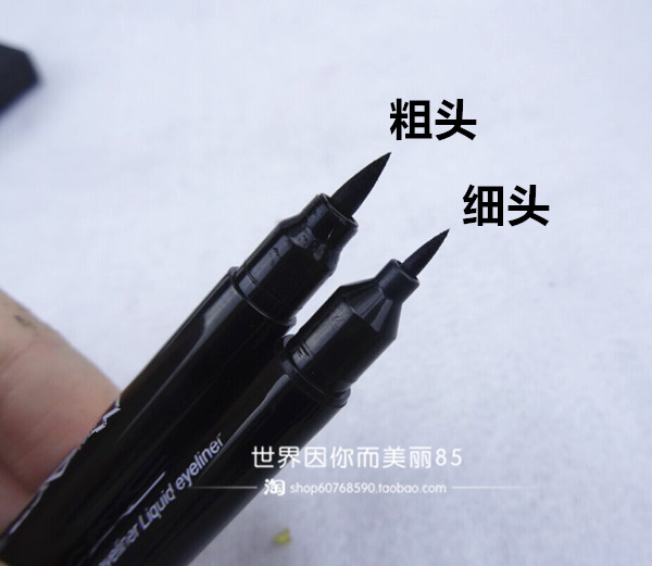 Đôi đầu kẻ mắt bút kẻ mắt dán lâu dài nhanh chóng làm khô không thấm nước không nở thô đầu một hình dạng rất tốt kẻ mắt dạng gel