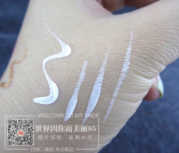Bút kẻ mắt màu trắng kem mờ trắng T màu bút kẻ mắt màu đỏ xanh nằm tằm mở mắt - Bút kẻ mắt kẻ mắt mac