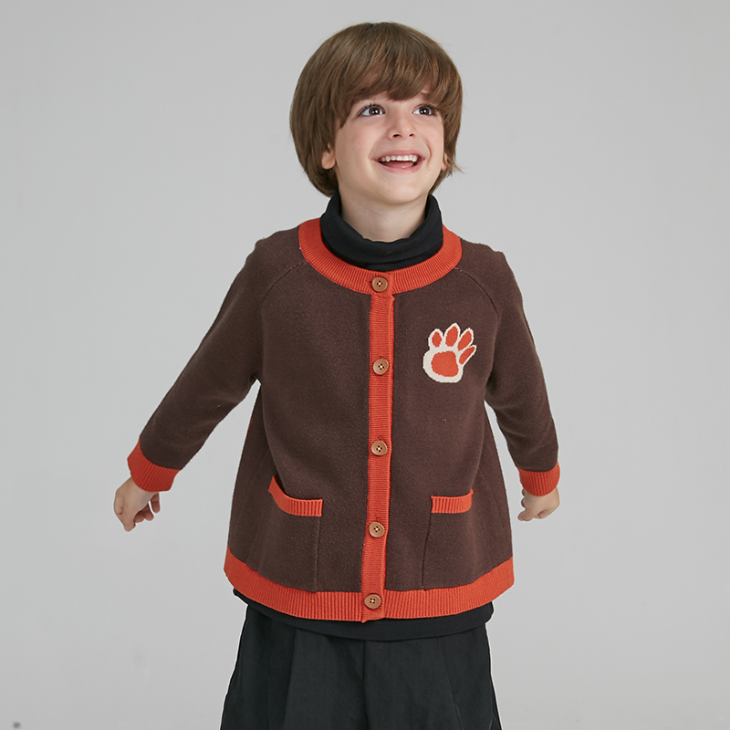 PETiT DiDDi original design for male and female child-knitted sweatshirt 2021 printed children cardiatorio