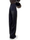 Black straight jeans for women 2025 autumn new large size pear-shaped figure loose slimming floor-length wide-leg pants