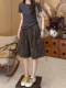 European Leopard Print Wide Leg Shorts Women's Summer New Large Size Pear Shape High Waist Slim Drawstring A-Line Five-Point Pants