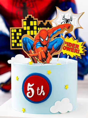 3D анимация трехмерная алюминиевая пленка Zizhuxia, воздушный шар, тема для мальчика, торт ко дню рождения, десерт, украшение стола, украшения, бесплатная доставка