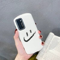 P40PRO+[Ellipse White Bottom Имитация кожа У улыбающегося крючка для лица]