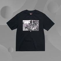 Chinas Li Ning tide BADFIVE moment ready for man short sleeve culture shirt AHSQ701