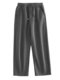 Men's Light Luxury Sweatpants 2025 Autumn and Winter Wide-Leg Plus-Size Fleece-Lined Floor-Length Drape Straight-Leg Casual Long Pants