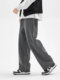 Men's Light Luxury Sweatpants 2025 Autumn and Winter Wide-Leg Plus-Size Fleece-Lined Floor-Length Drape Straight-Leg Casual Long Pants