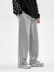 Men's Light Luxury Sweatpants 2025 Autumn and Winter Wide-Leg Plus-Size Fleece-Lined Floor-Length Drape Straight-Leg Casual Long Pants