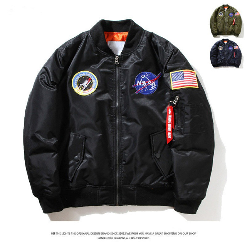 Spring Autumn Season ma1 Pilot Jacket Man Loose Trend Big Size Dress Warm Cotton Clothes Jacket Baseball Suit Down Cotton Clothing