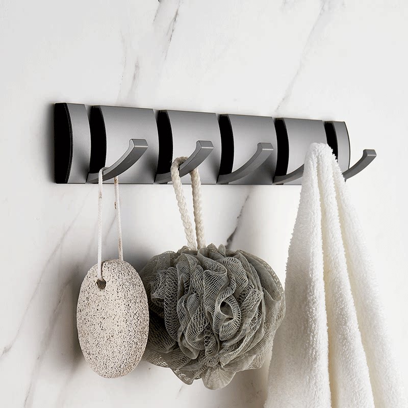 Hanging clothes hanger wall wall-mounted invisible hook bathroom hanging clothes hook door rear clothes hanger free of punch Xuanguan draining hook