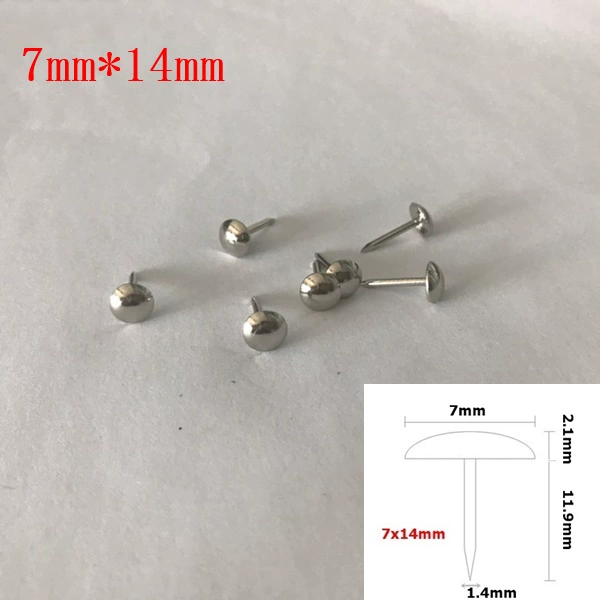 Nickel bạc cộng với màu thép móng sofa Landrace bọc không gỉ doornail bong bóng chân móng tay Tongding - Ghế sô pha