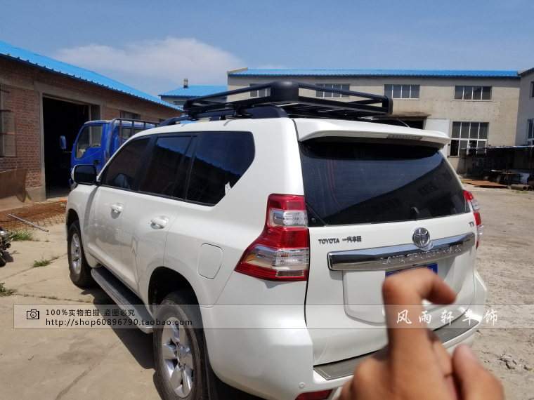 Land Cruiser Cool Lu Ze LC200 LC100 LC120 Mái Hành lý Giỏ Giỏ Hành lý Giá đỡ Khung mái thanh lý giá nóc ô to